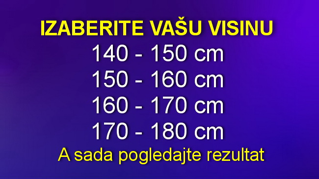 Pronađite svoju visinu i saznajte više o sebi