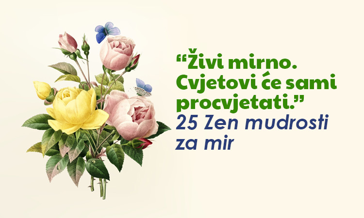 “Živi mirno. Cvjetovi će sami procvjetati.” – 25 Zen mudrosti za mir