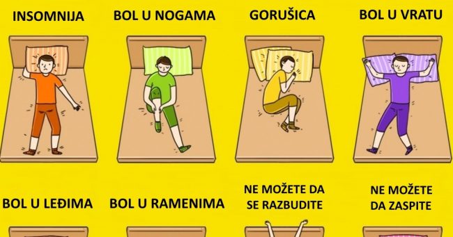 Pravilni položaji za spavanje koji će riješiti mnoge zdravstvene probleme.